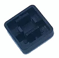 Cap voor 12x12 micro drukknop schakelaar vierkant zwart 02